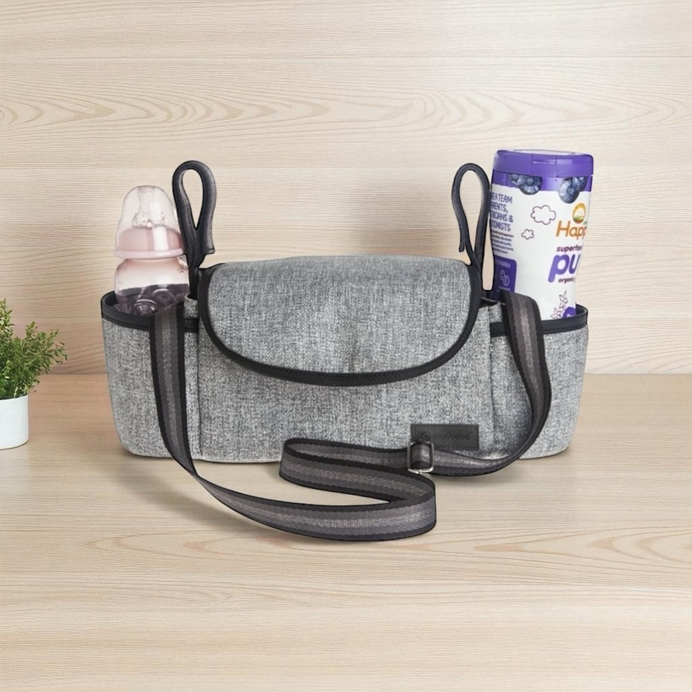Monbebe Baby Stroller Diaper Bag Organizer Cup Holder NWOT
